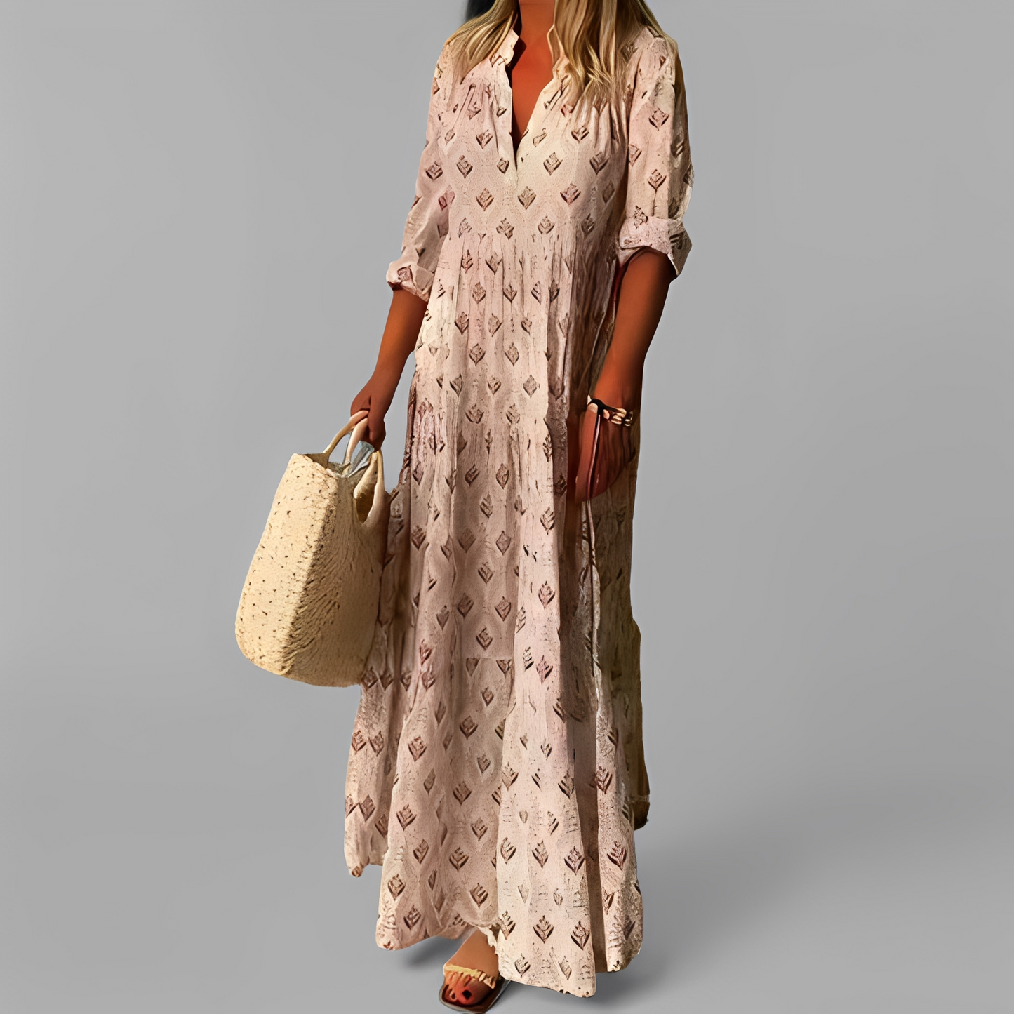 Damen Sommerkleid Leicht Modisch Pastellfarben - Norvielle