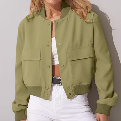 Damen Bomberjacke Kunstdruck Norvielle