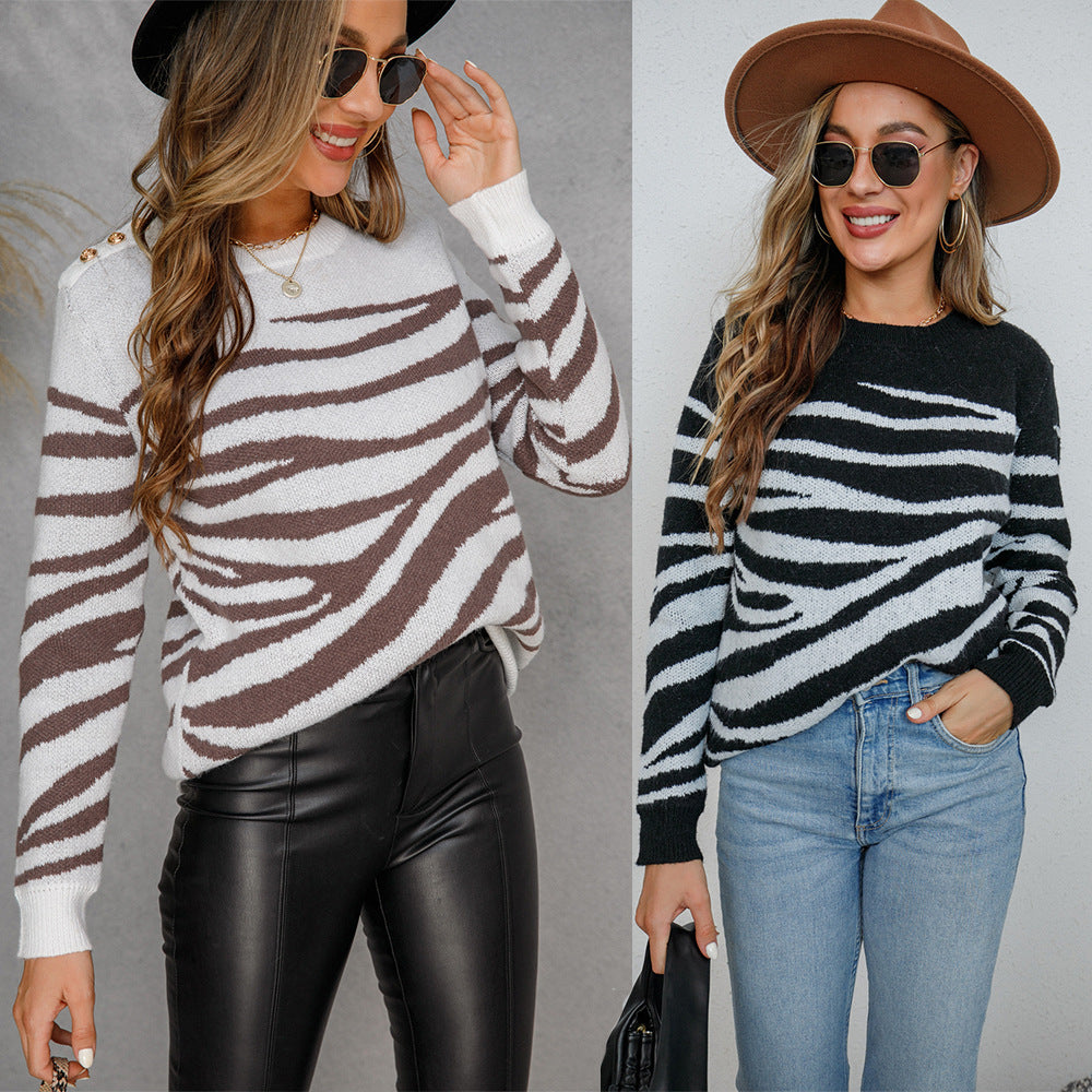 Damen Pullover Gemustert Norvielle - Norvielle