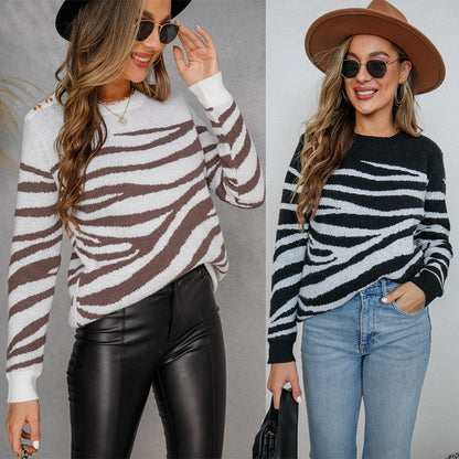 Damen Pullover Gemustert Norvielle - Norvielle