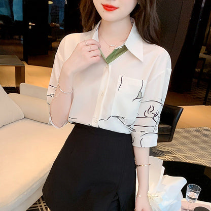 Damen Bluse Klassischer Schnitt Modernes Design Norvielle