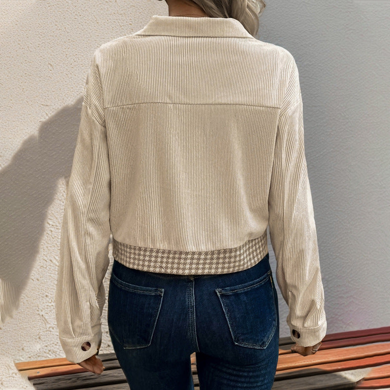 Damen Karojacke mit Taschen Norvielle