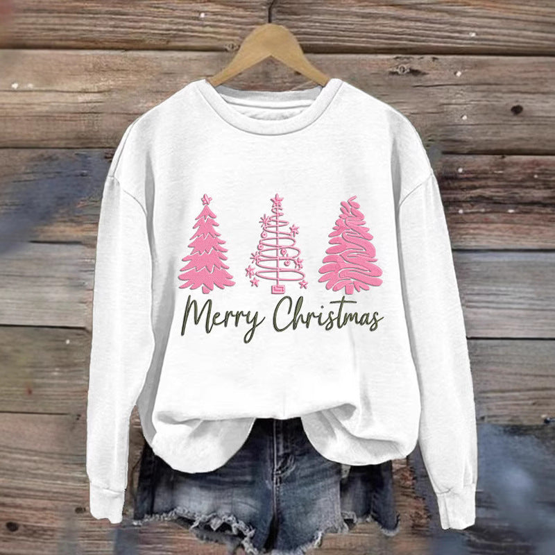 Damen Weihnachtssweatshirt Festlich Rot Norvielle