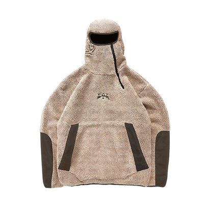 Damen Fleece-Pullover Hochkragen Praktische Taschen Norvielle
