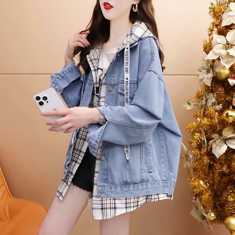Damen Jeansjacke mit Kapuze Norvielle - Norvielle