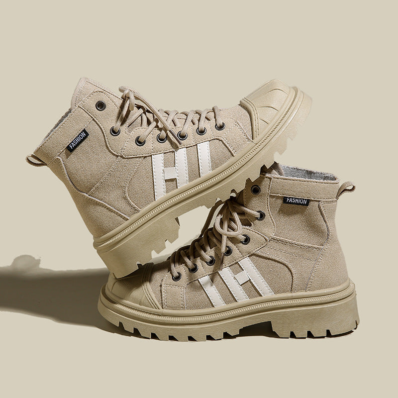 Damen Sneaker Hochformat Robustes Textil Trendige Sohle