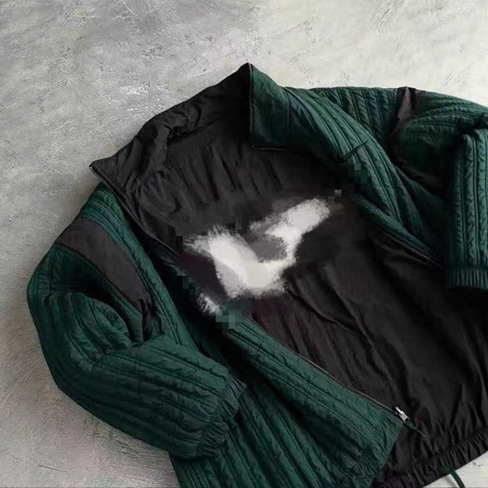 Damen Steppjacke Hochkragen Verdeckter Reißverschluss Norvielle