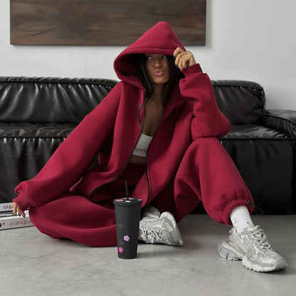Damen Hoodie Jogginghose Kombination Norvielle