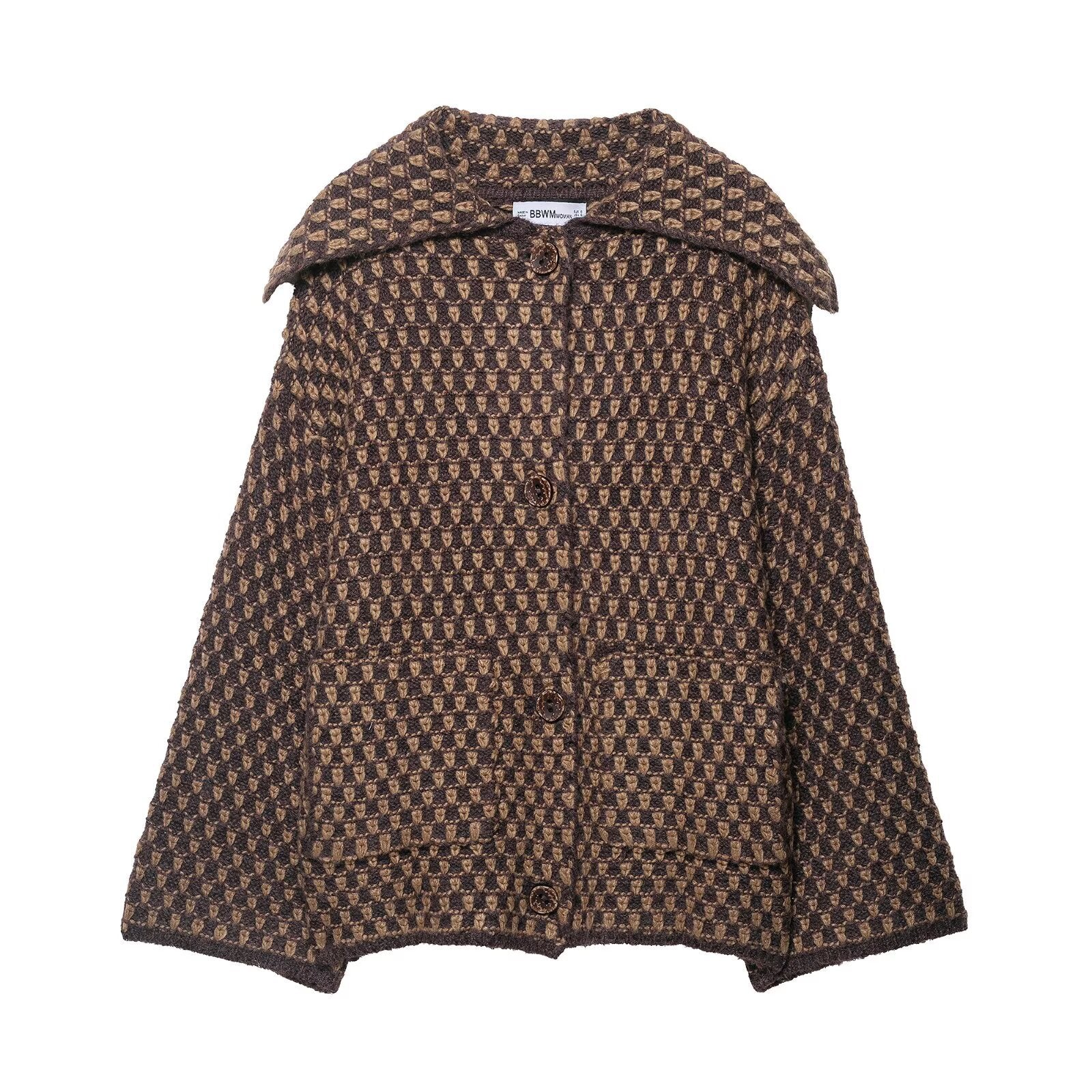 Damen Wollejacke Modisch Gemütlich Norvielle - Norvielle