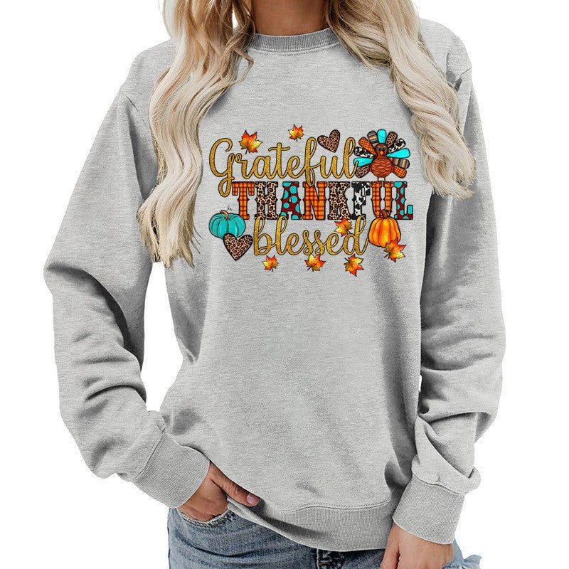 Damen Sweatshirt Herbstliches Motiv Norvielle