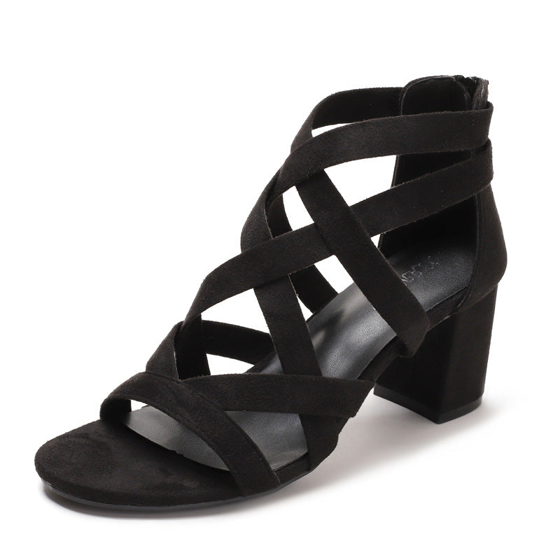 Damen Sandalen Komfort Blockabsatz Norvielle