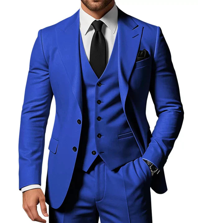 Herren Anzug 3-teilig mit Jacke, Weste und Hose