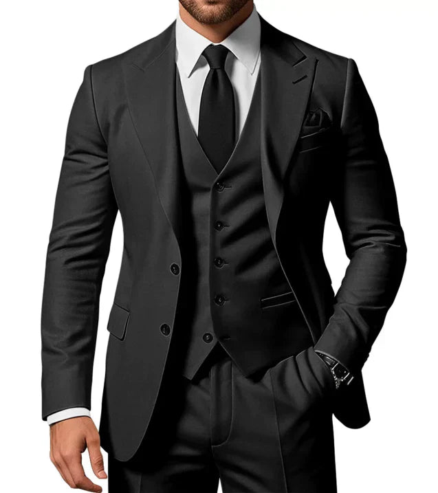 Herren Anzug 3-teilig mit Jacke, Weste und Hose