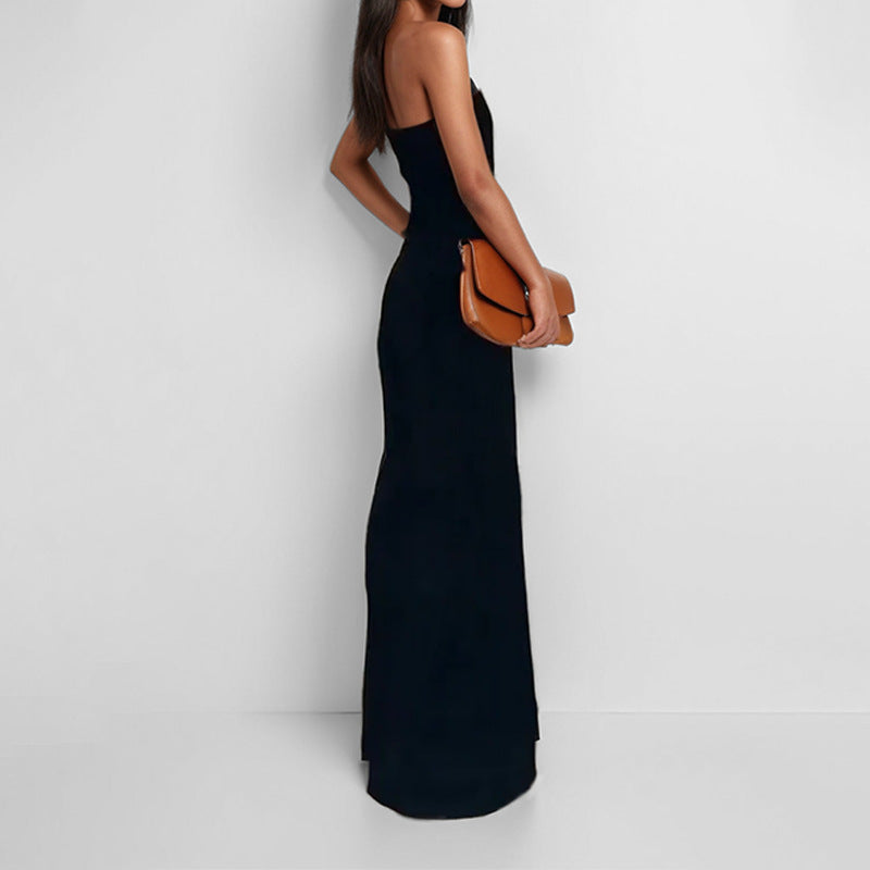 Damen Abendkleid Strapless Mit Taschen Norvielle