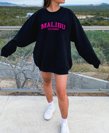 Damen Sweatshirt Weiches Material Norvielle California-Logo