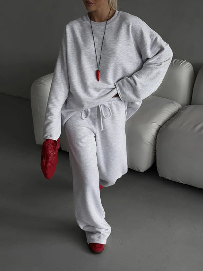 Damen Sweat-Set Elastisch Lässig Norvielle