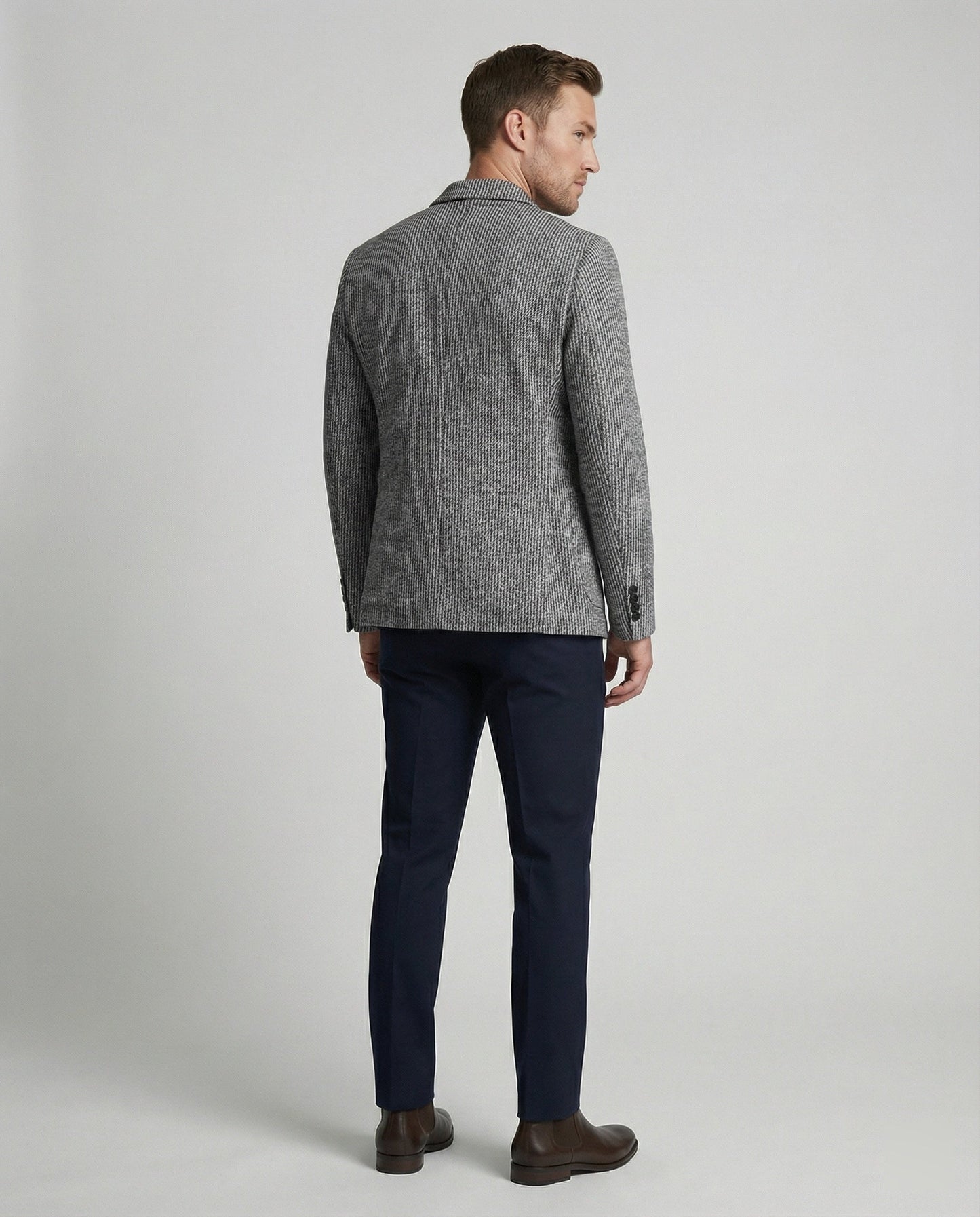 Herren Streifenblazer Modern Slim Fit