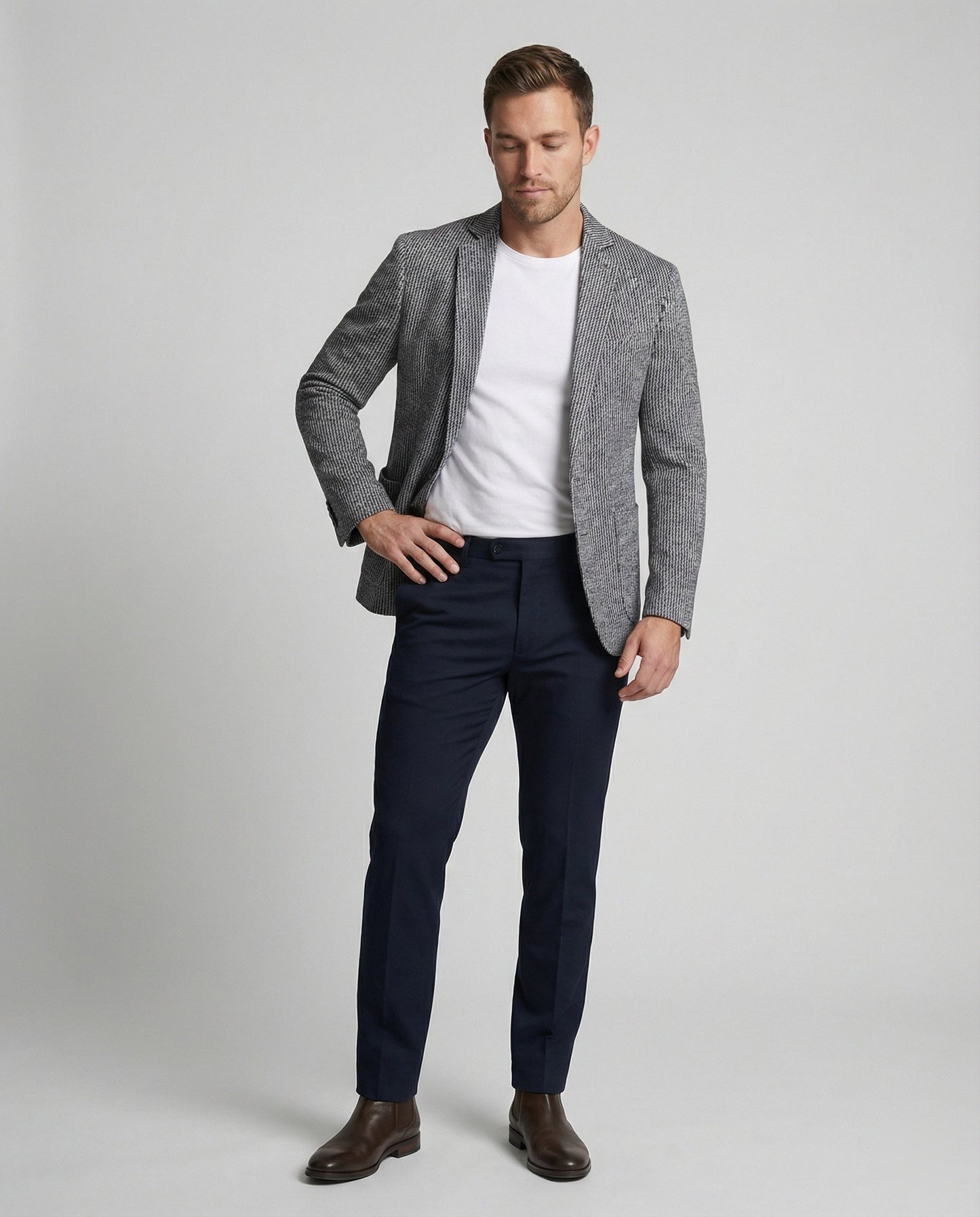 Herren Streifenblazer Modern Slim Fit - Norvielle