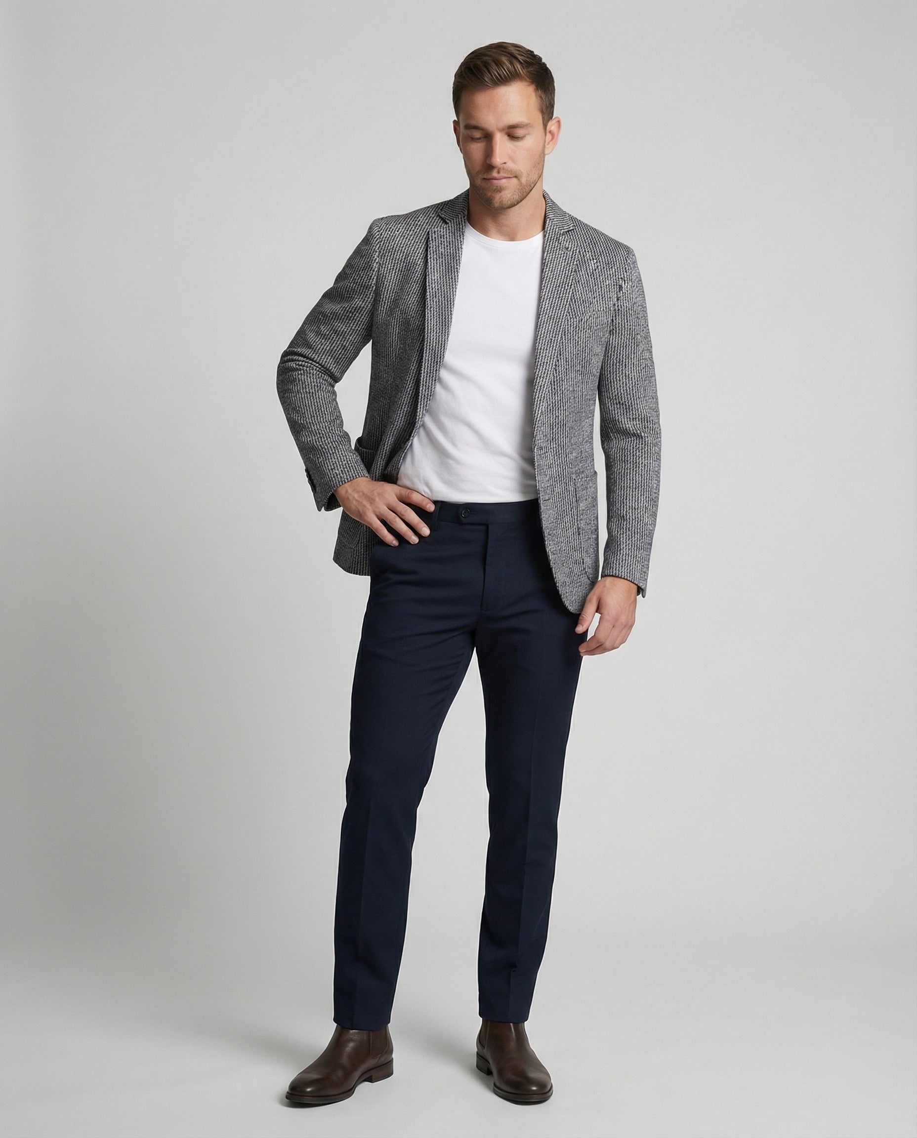 Herren Streifenblazer Modern Slim Fit - Norvielle