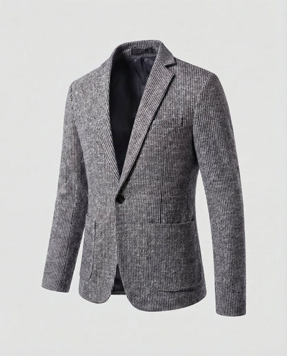 Herren Streifenblazer Modern Slim Fit