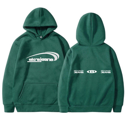 Damen Kapuzensweater Modernes Logo-Design Kängurutaschen Norvielle