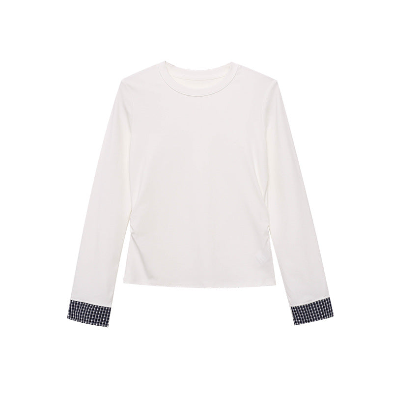 Damen Langarmshirt Feine Rippstruktur Modisches Detail Norvielle