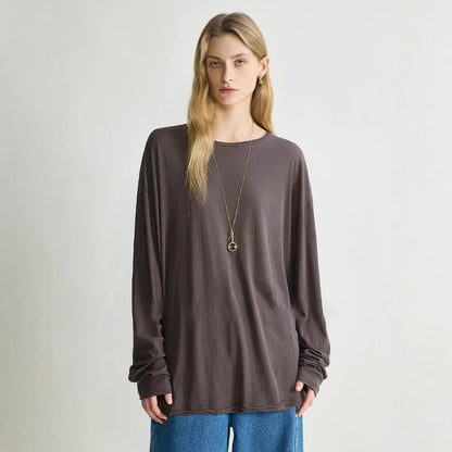 Damen Langarmshirt Baumwollmix Norvielle