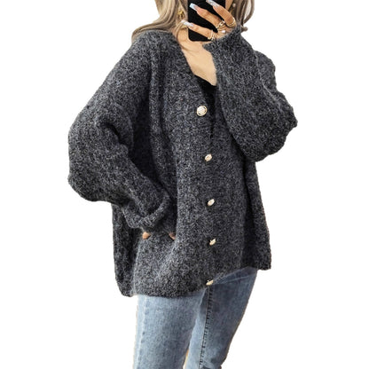 Damen Strickjacke mit Knöpfen Norvielle