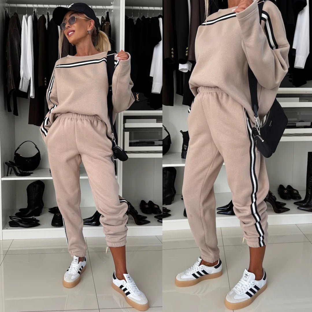 Damen Sportanzug Hochwerter Bund Elegant Schnitt Norvielle - Norvielle