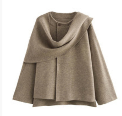 Damen Überjacke Rollkragen Norvielle Elegantes Design