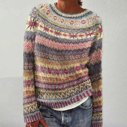 Damen Strickpullover Bunt Lässig - Norvielle