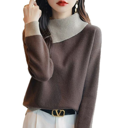 Damen Pullover Stehkragen Norvielle