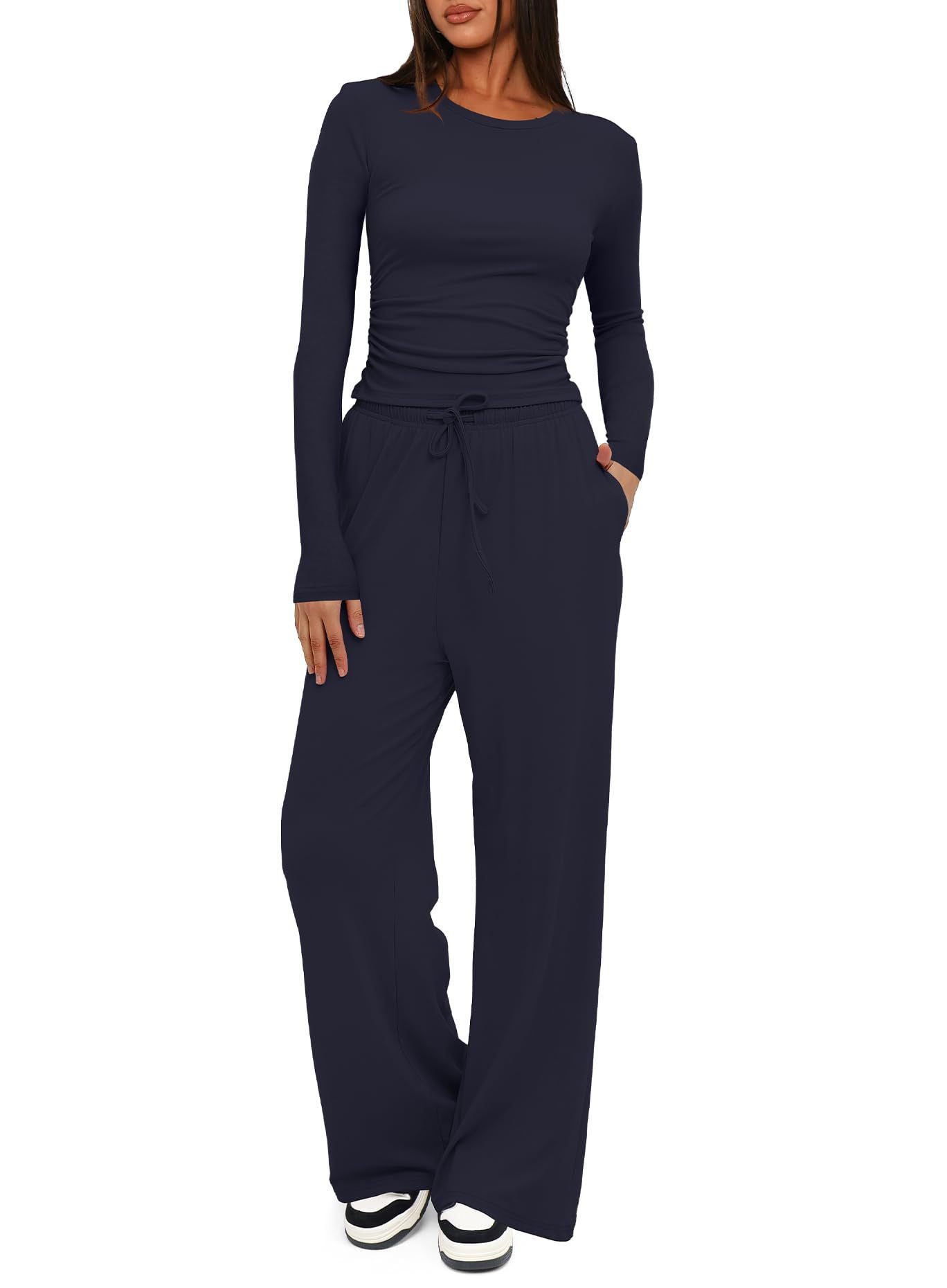 Damen Lounge-Set Langarm Norvielle