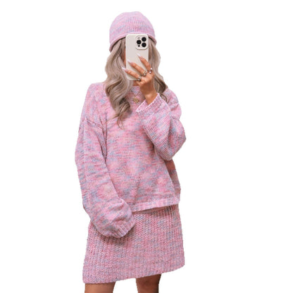 Damen Strickpullover Lässig Weiter Kragen Norvielle