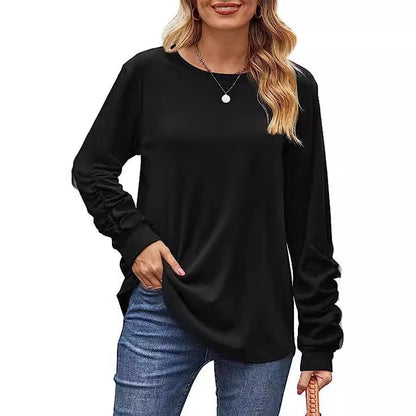 Damen Langarmshirt Weicher Baumwollmix Norvielle
