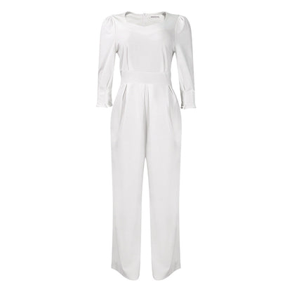 Damen Jumpsuit V-Ausschnitt Tailliert Norvielle