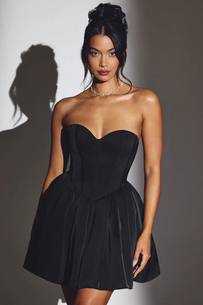 Damen Bustierkleid Taillenmodell Schwingrock Norvielle