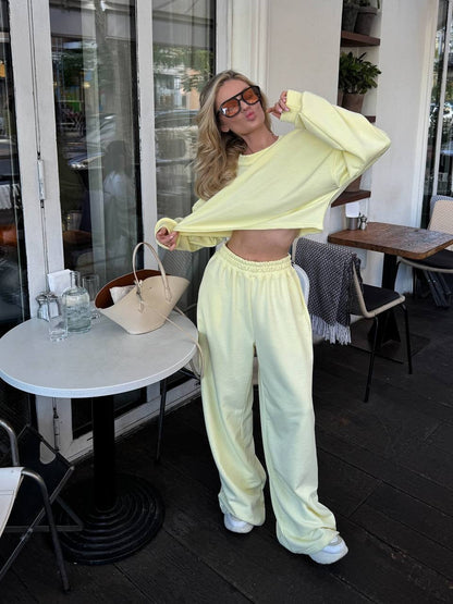Damen Loungewear-Set Weites Oberteil Norvielle