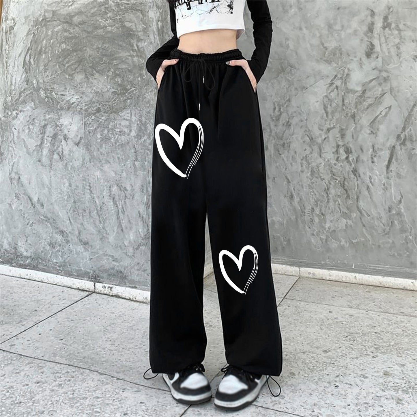 Damen Sweatpants Herzig Druck Norvielle