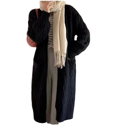 Damen Strickjacke V-Ausschnitt mit Taschen Norvielle