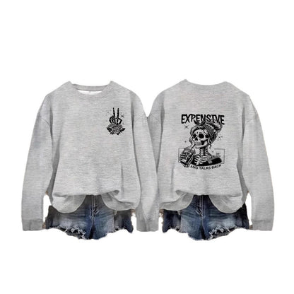 Damen Sweatshirt Kreatives Motiv Lässiger Schnitt Norvielle