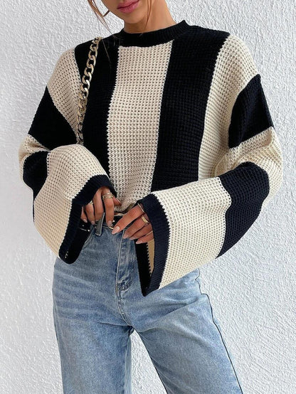Damen Oversized Strickpullover Atmungsaktives Design Norvielle