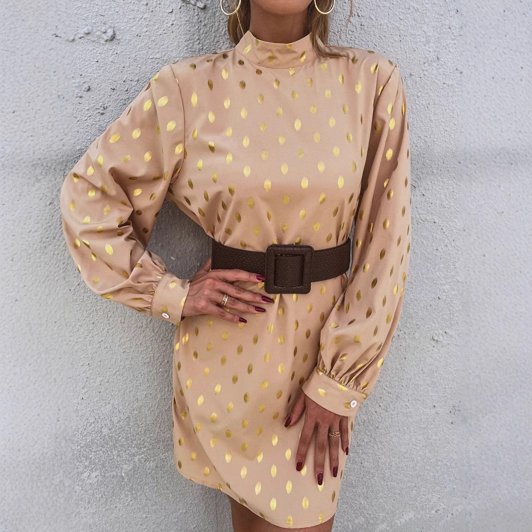 Damen Minikleid Glänzende Akzente Lässiger Schnitt Norvielle