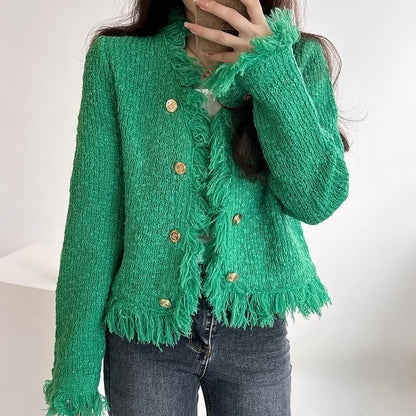 Damen Strickjacke mit Fransen - Norvielle