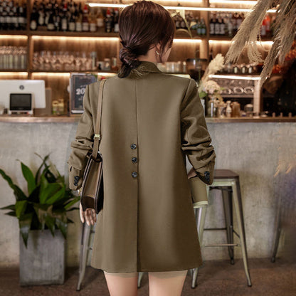 Damen Blazer Moderner Schnitt Hochrevers Norvielle