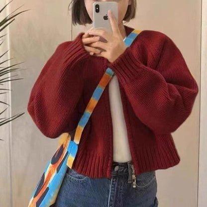 Damen Strickjacke Rundhalsausschnitt Kuschelig Norvielle - Norvielle