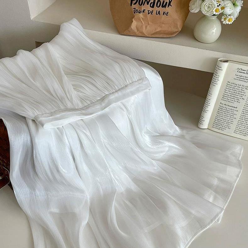 Damen Maxikleid Plissiert Norvielle