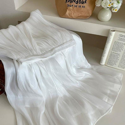 Damen Maxikleid Plissiert Norvielle