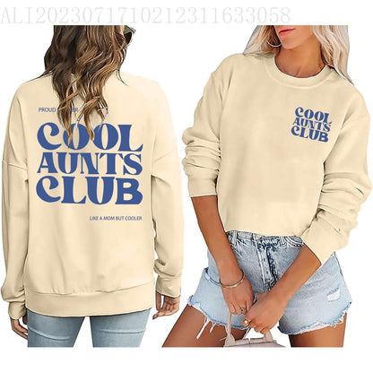 Damen Sweatshirt Club-Motiv Norvielle Baumwolle