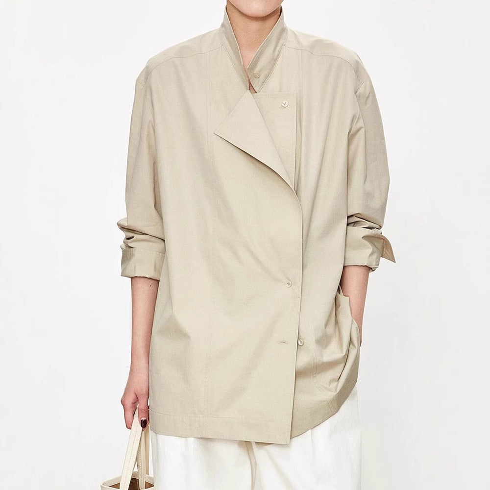 Damen Asymmetrische Bluse Modisch Norvielle